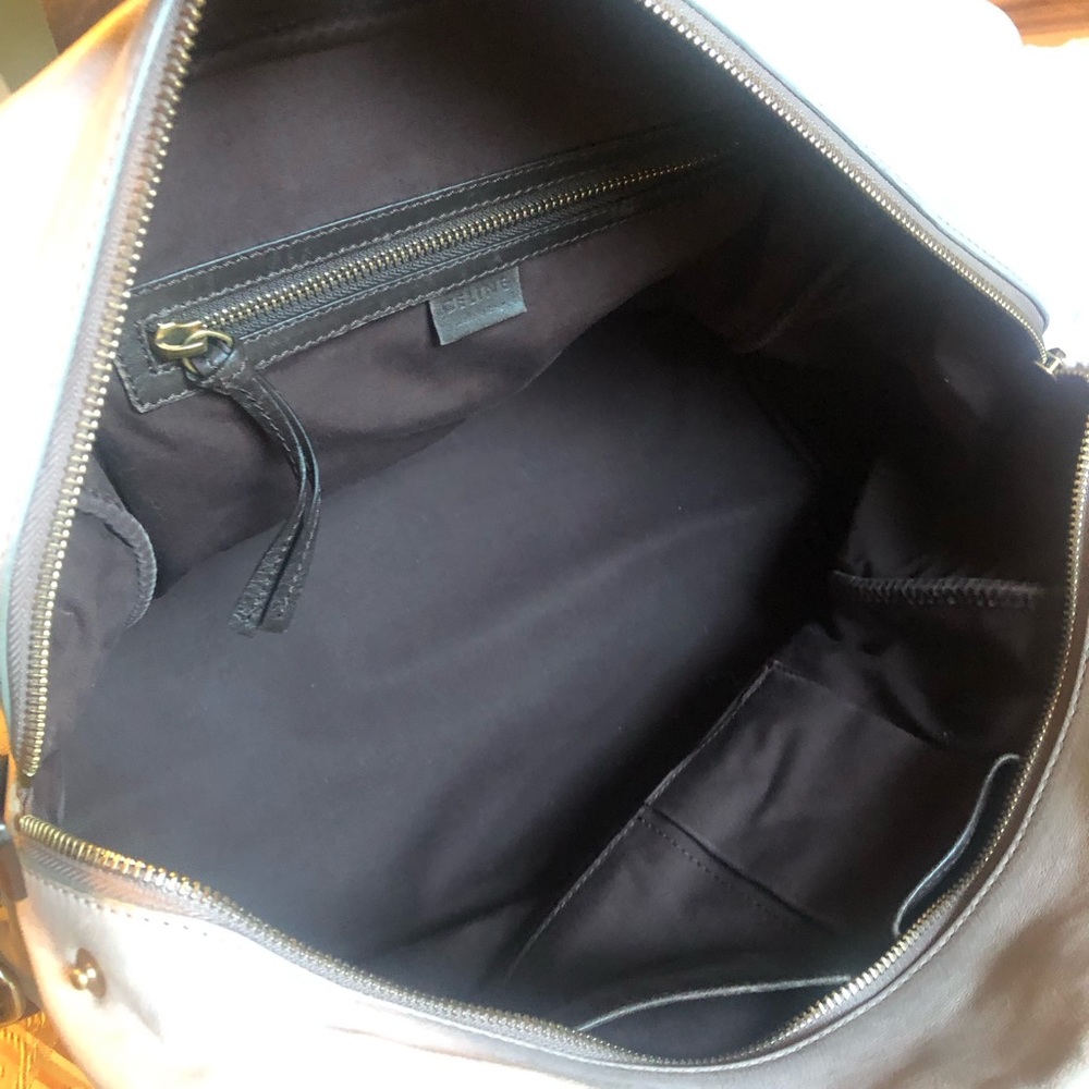 Celine carryall weekender leather bag very good condition, authentic & rare - Picture 10 of 14